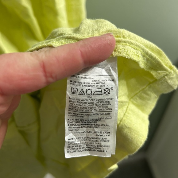 Old navy sunny fit and flare linen blend midi dress - Picture 10 of 10